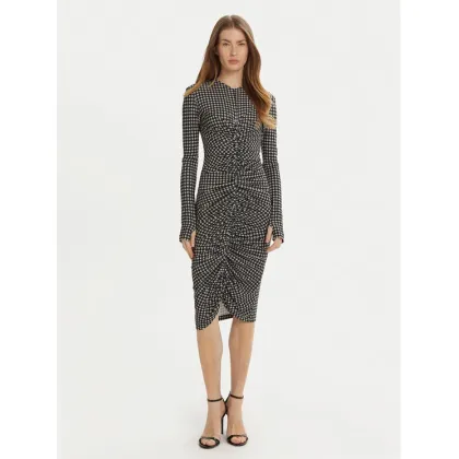 Zdjęcie NORMA KAMALI Sukienka codzienna KK3243PLD25657 Szary Slim Fit