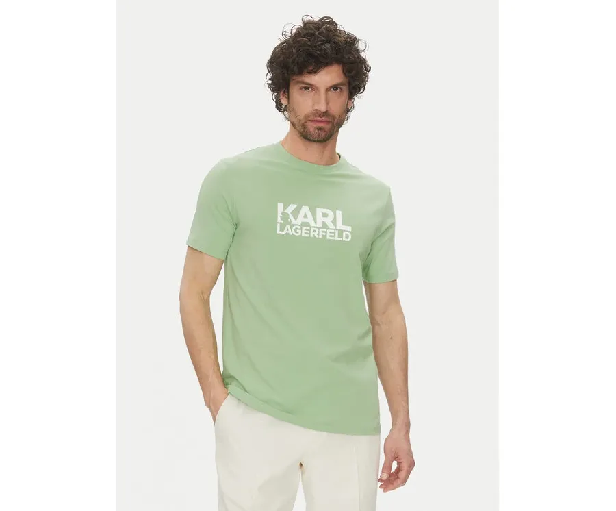 obrazek 1 KARL LAGERFELD T-Shirt 755087 552235 Zielony Regular Fit