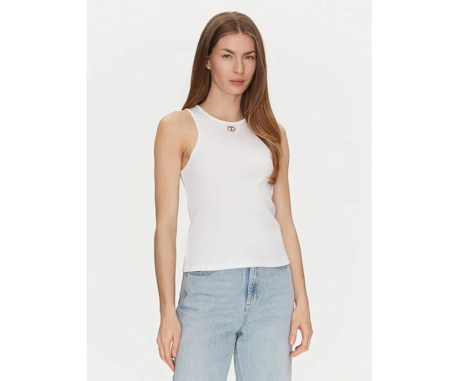 obrazek 1 TWINSET Top 251TP2550 Biały Slim Fit