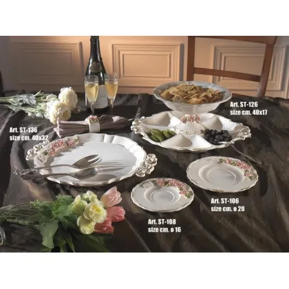 Zdjęcie Ceramiczne włoskie talerze stołowe - sklep Luxury Products