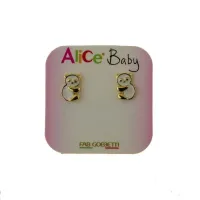 Picture Teddy bear earrings from Italy
