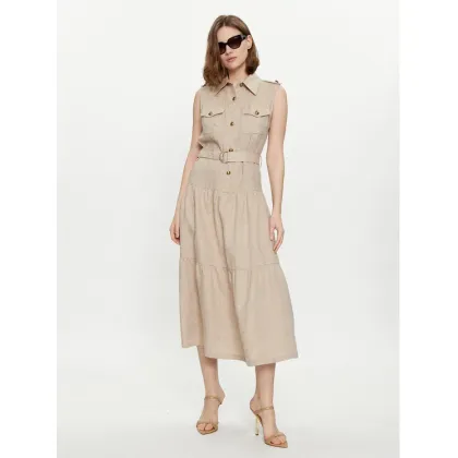 Zdjęcie Luisa Spagnoli Sukienka codzienna Principato 540880 Beżowy Regular Fit