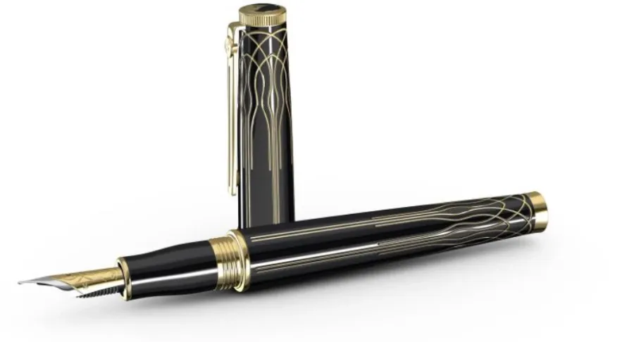 obrazek 2 Eleganckie pióro wieczne Heritage w kolorze złoto-czarnym