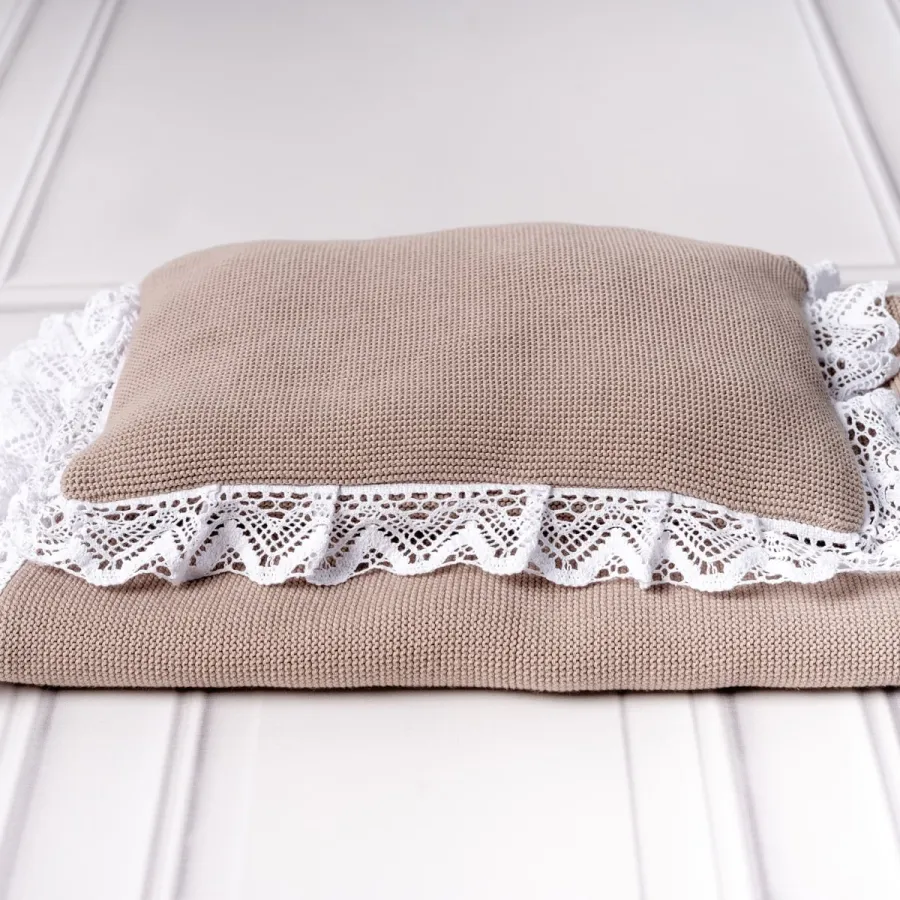 obrazek 2 Kocyk i poduszka Royal Beige