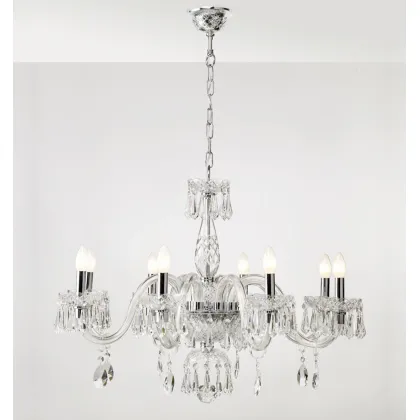 Zdjęcie Ekskluzywny kryształowy żyrandol z 1 poziomem i 8 ramionami z wyjątkowej kolekcji Diamond – Vista Alegre