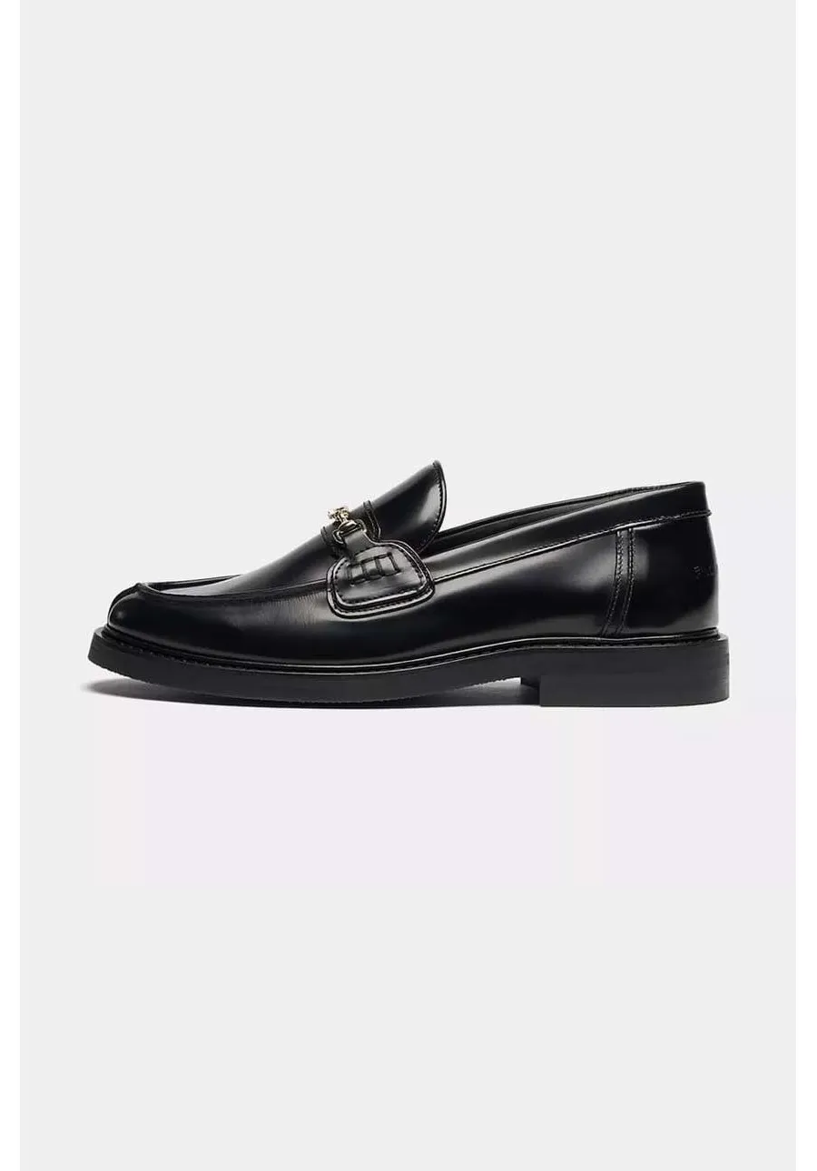 obrazek 1 Filling Pieces mokasyny skórzane Loafer Polido kolor czarny na płaskim obcasie 44233191847