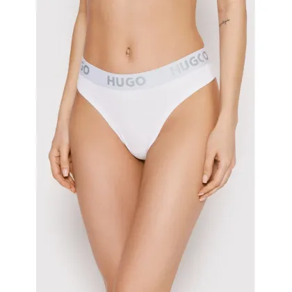 Zdjęcie Hugo Stringi Thong Sporty Logo 50469651 Biały HUGO