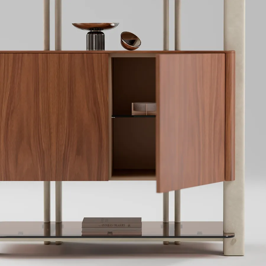 obrazek 34 Wspaniała włoska modernistyczna biblioteczka do salonu lub gabinetu