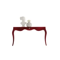 Picture Console made of solid wood, patinated with red varnish, 163 cm - Avenanti