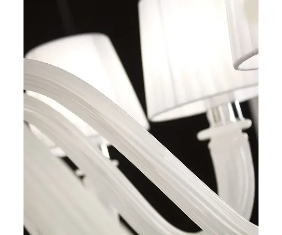 obrazek 6 Piękna lampa sufitowa wykonana z ręcznie robionego szkła murano - prosto z Włoch