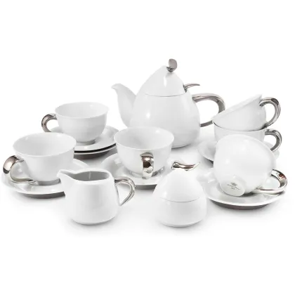 Zdjęcie Luksusowy 15-elementowy komplet do herbaty z kolekcji Platinum Celtic – Rudolf Kampf