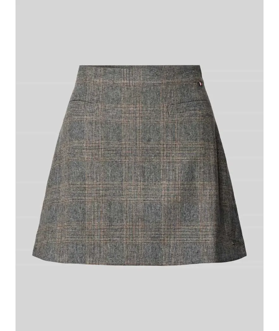 obrazek 1 Tommy Hilfiger Spódnica mini WW0WW43471 Beżowy Regular Fit