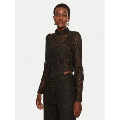 Zdjęcie TWINSET Bluzka 242TP2464 Czarny Slim Fit