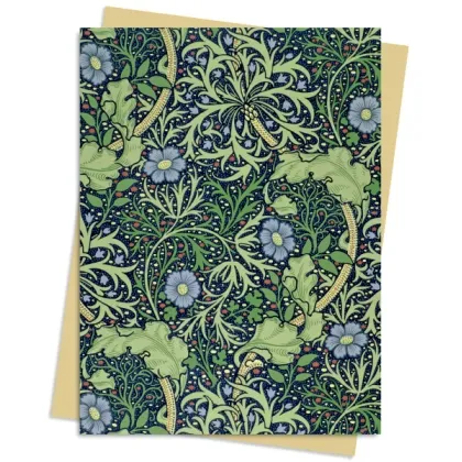 Zdjęcie Pakiet kartek na życzenia (William Morris: Wodorosty, Tapeta) - Flame Tree Publishing