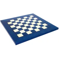 Picture Blue and white chess board made of 523R wood
