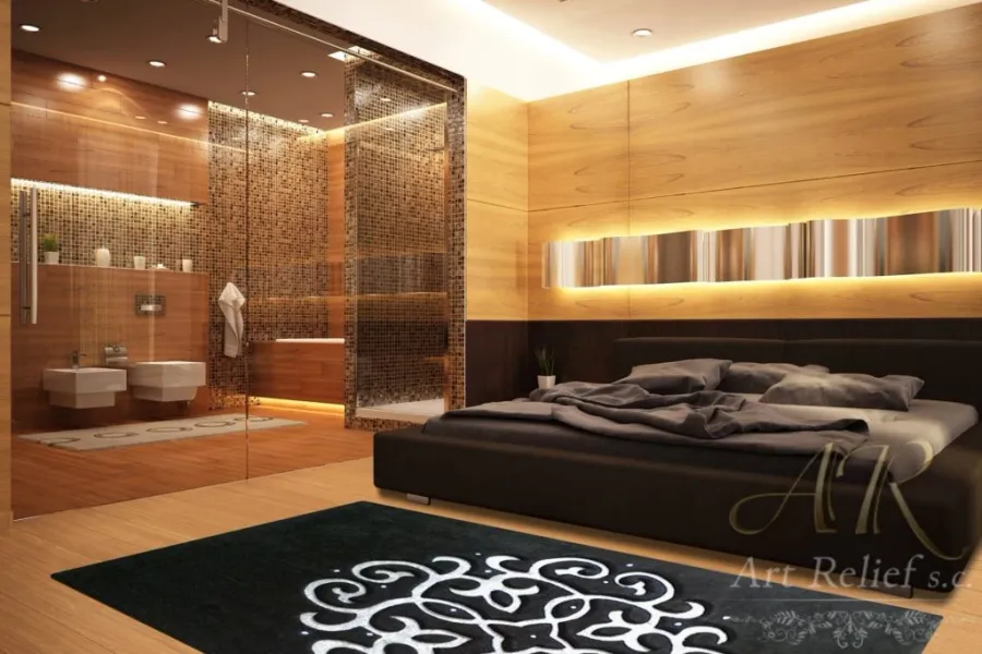 obrazek 4 Designerski dywan 3D z kryształami Preciosa