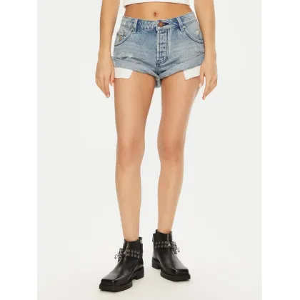 Zdjęcie One Teaspoon Szorty jeansowe Bandits 26747 Niebieski Regular Fit