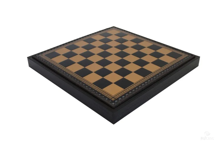 obrazek 1 Czarno-złota, elegancka plansza szachowa (35cm) 219GN