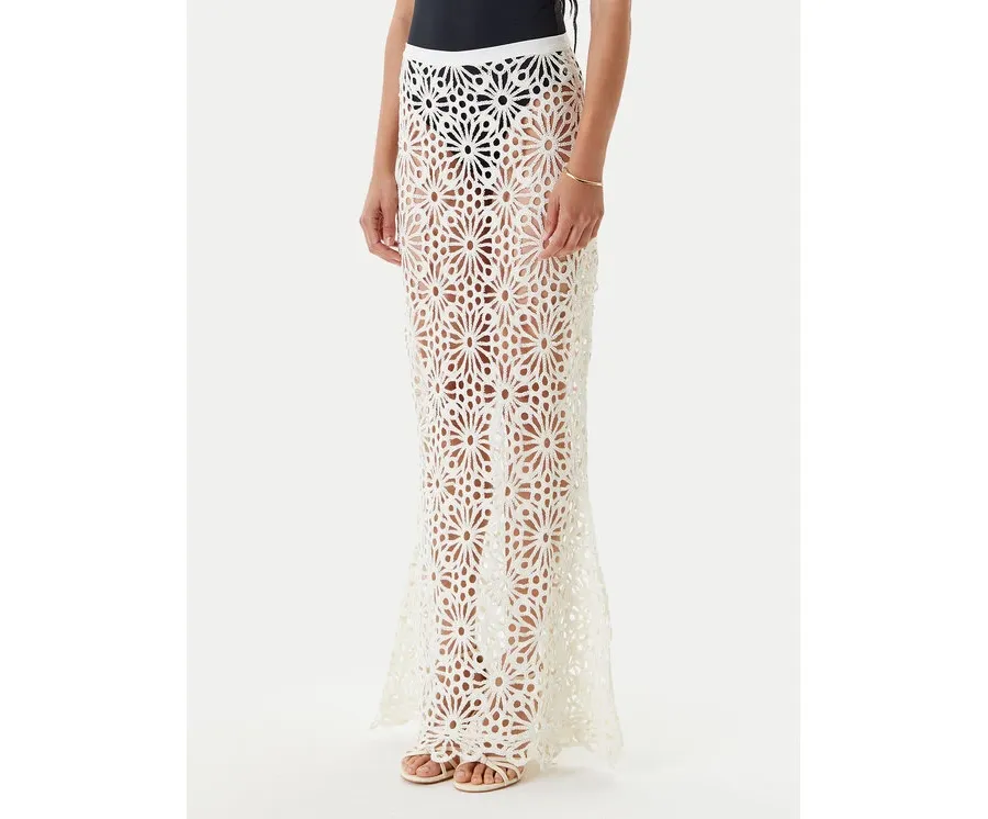 obrazek 1 NORMA KAMALI Spódnica maxi ST125SCRP02840 Beżowy Slim Fit