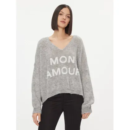 Zdjęcie Kontatto Sweter 3M1200 Szary Oversize