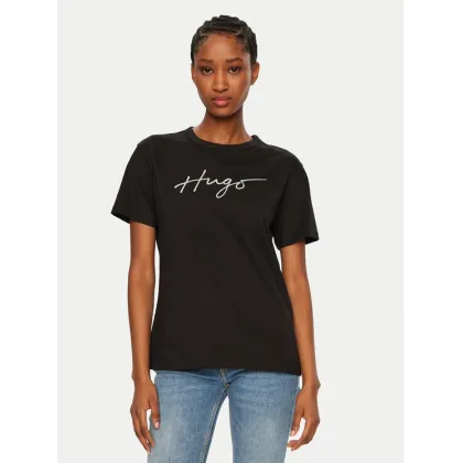 Zdjęcie HUGO T-Shirt Damacia 50535491 Czarny Regular Fit