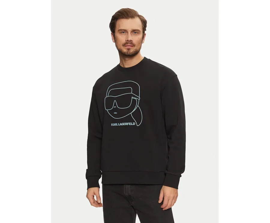 obrazek 1 KARL LAGERFELD Bluza 705176 551900 Czarny Regular Fit