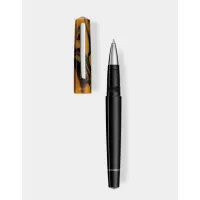 Picture Tibaldi Infrangibile Chrome Yellow Rollerball Pen