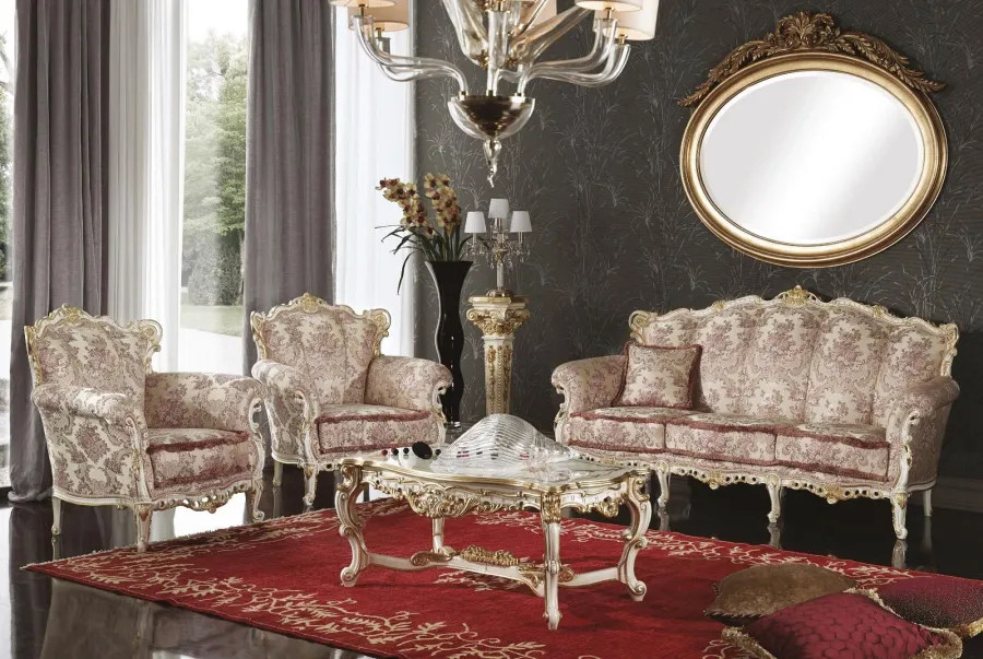 obrazek 1 Antyczny elegancki fotel do salonu - Morello Gianpaolo
