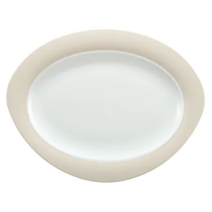 Zdjęcie Porcelanowy owalny półmisek 35x27 cm w stylu nowoczesnym - Seltmann Weiden