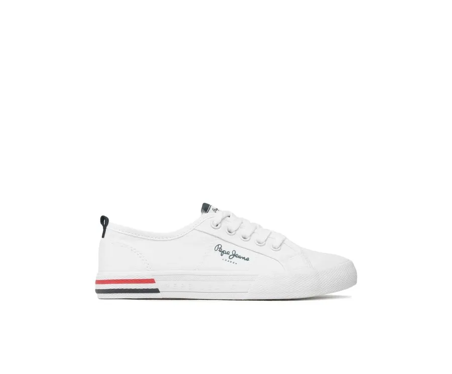 obrazek 1 Pepe Jeans Tenisówki Brady Basic Boy PBS30549 Biały