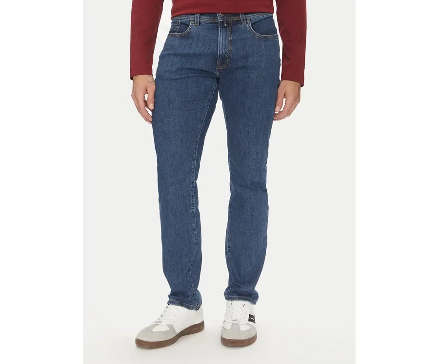 obrazek 1 Pierre Cardin Jeansy C7 34510.8054 Niebieski Tapered Fit
