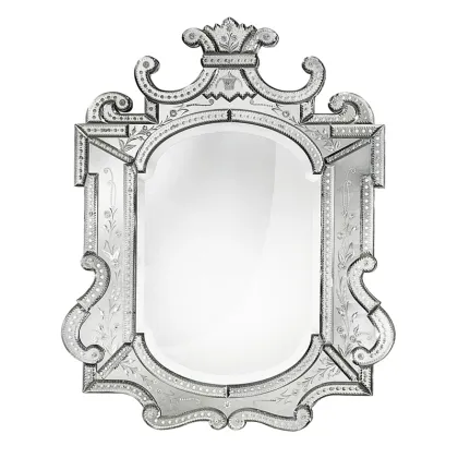 Zdjęcie Postarzane ozdobne lustro Louis XIV 7159 na osiemnastowieczną modłę francuską