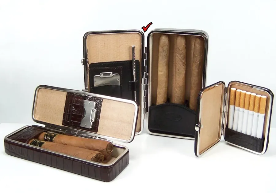 obrazek 2 Praktyczny humidor do cygar + obcinarka + nawilżacz