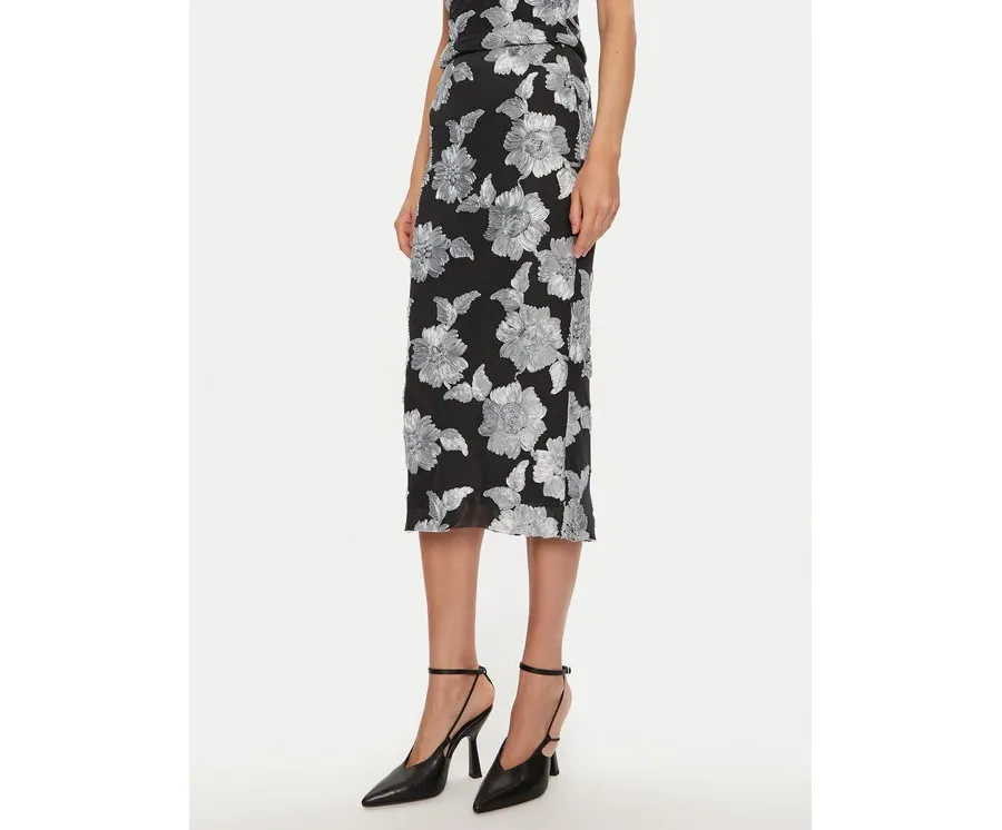 obrazek 1 ROTATE Spódnica ołówkowa Tasha 1130381206 Czarny Slim Fit