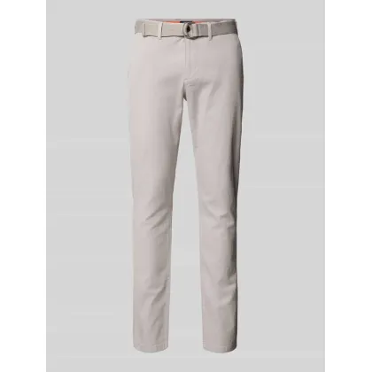 Zdjęcie Chinosy o kroju slim fit z fakturowanym wzorem