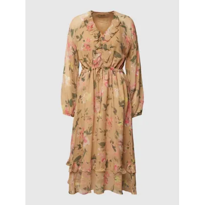 Zdjęcie Sukienka o długości do kolan z wiskozy z kwiatowym wzorem model ‘SABELLA’