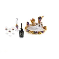 Picture Gorgeous alcohol set decorated with grapes