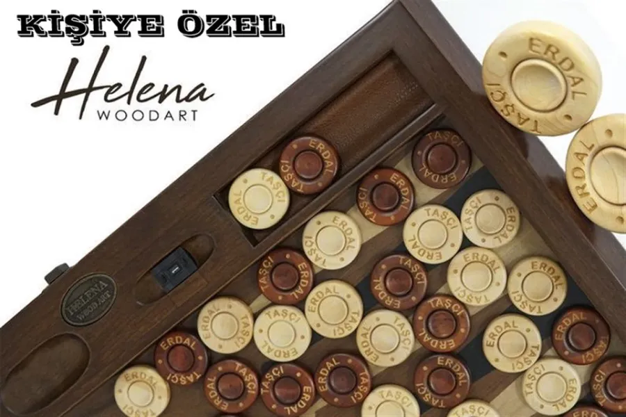 obrazek 4 Klasyczny ręcznie robiony drewniany zestaw do tryktrak - Outlet