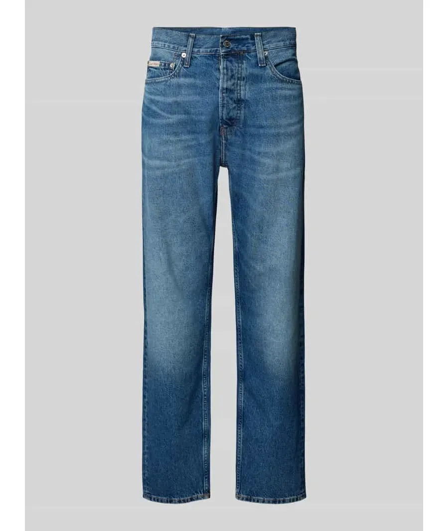 obrazek 1 Jeansy z prostą nogawką i detalem z logo