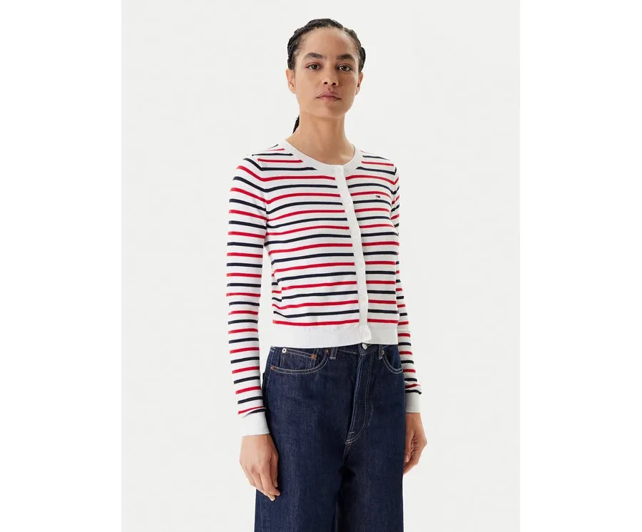 obrazek 1 Tommy Jeans Kardigan Essential DW0DW20976 Kolorowy Regular Fit