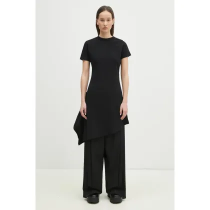 Zdjęcie VETEMENTS sukienka Embroidered Logo Twisted Mini kolor czarny mini rozkloszowana WA66DR680B
