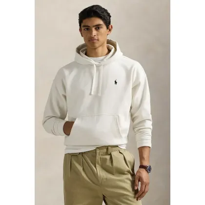 Zdjęcie Polo Ralph Lauren bluza męska kolor biały z kapturem gładka 710964718