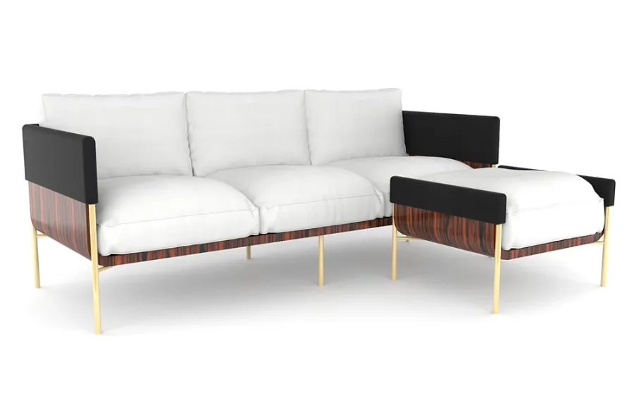 picture 2 Sophisticated, unique three-seat sofa - Bitangra