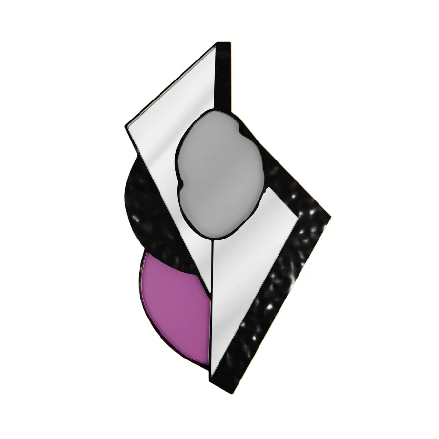 obrazek 1 Designerskie lustro o asymetrycznym kształcie