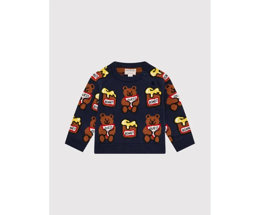 obrazek 1 Guess Sweter H1YT01 Z2S40 Granatowy Regular Fit