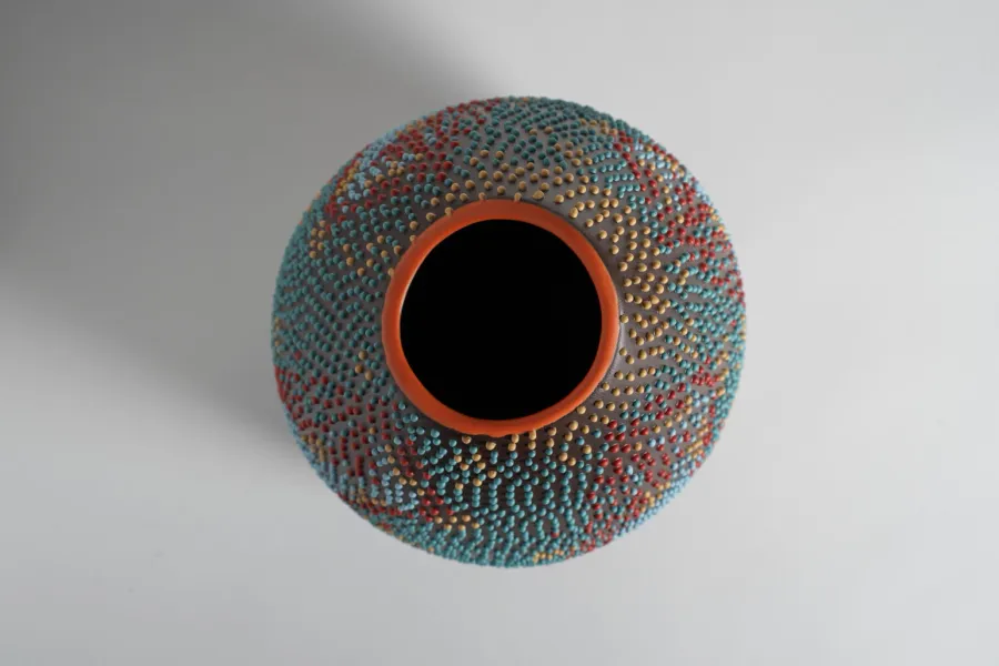 obrazek 2 Stylowy ceramiczny wazon z włoch  - Design Andrea Mancuso