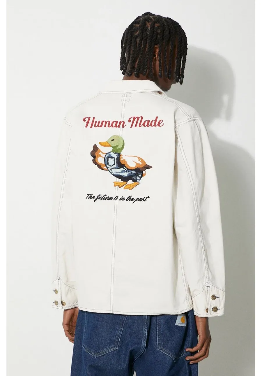 obrazek 1 Human Made kurtka Garment Dyed Coverall Jacket męska kolor beżowy przejściowa HM27JK013