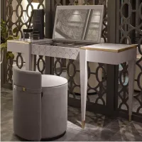 Picture Stylish Italian dressing table with jewelry box and mirror