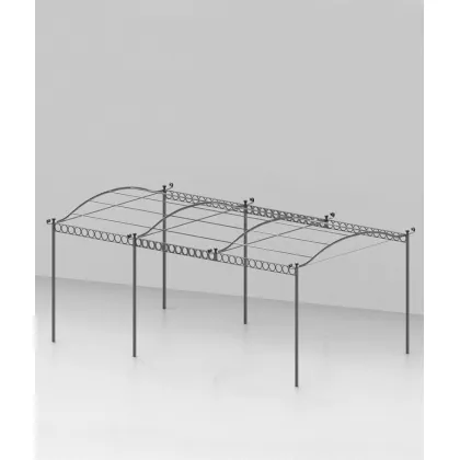 Zdjęcie Przedłużenie pergoli Tibisco 186×413 cm bez zadaszenia do ogrodu