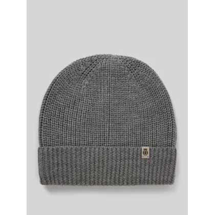 Zdjęcie Czapka beanie z detalem z logo model ‘Pure Merino’